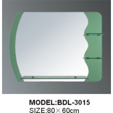 Espejo de baño de vidrio de 5 mm de espesor de plata (BDL-3015)